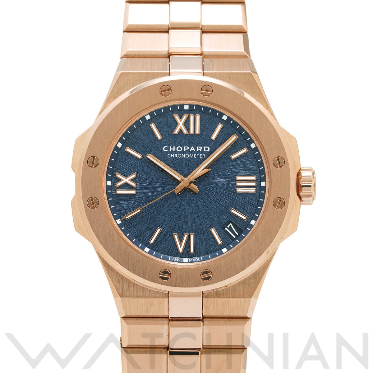 ショパール アルパイン イーグル 41 295363-5001 ブルー メンズ 時計 【中古】【wristwatch】