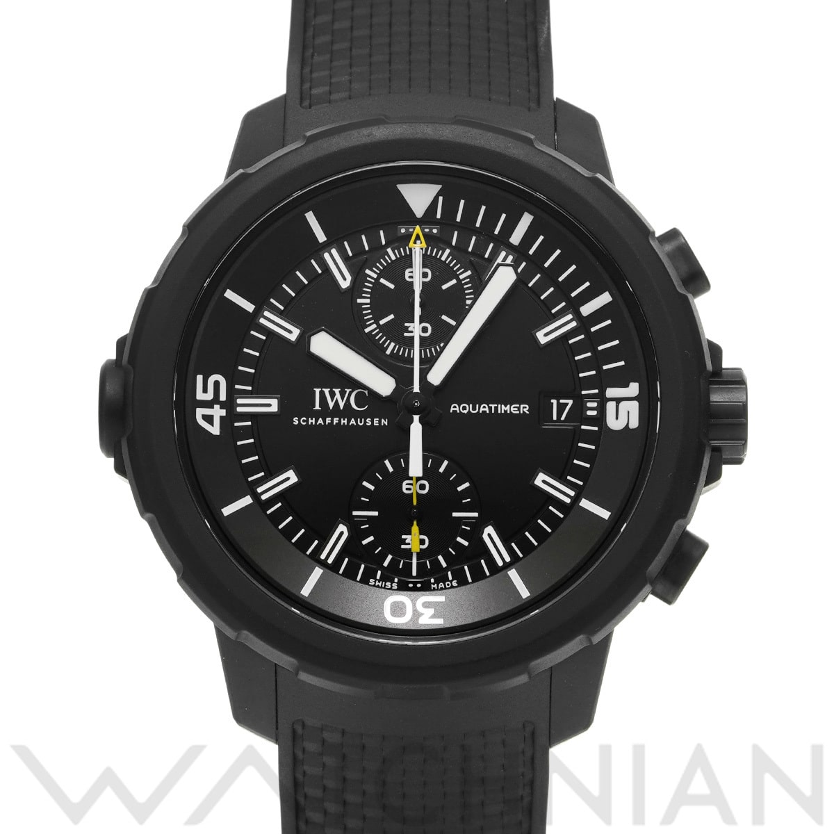 IWC アクアタイマー クロノグラフ ガラパゴスアイランド IW379502 ブラック メンズ 時計 【中古】【wristwatch】