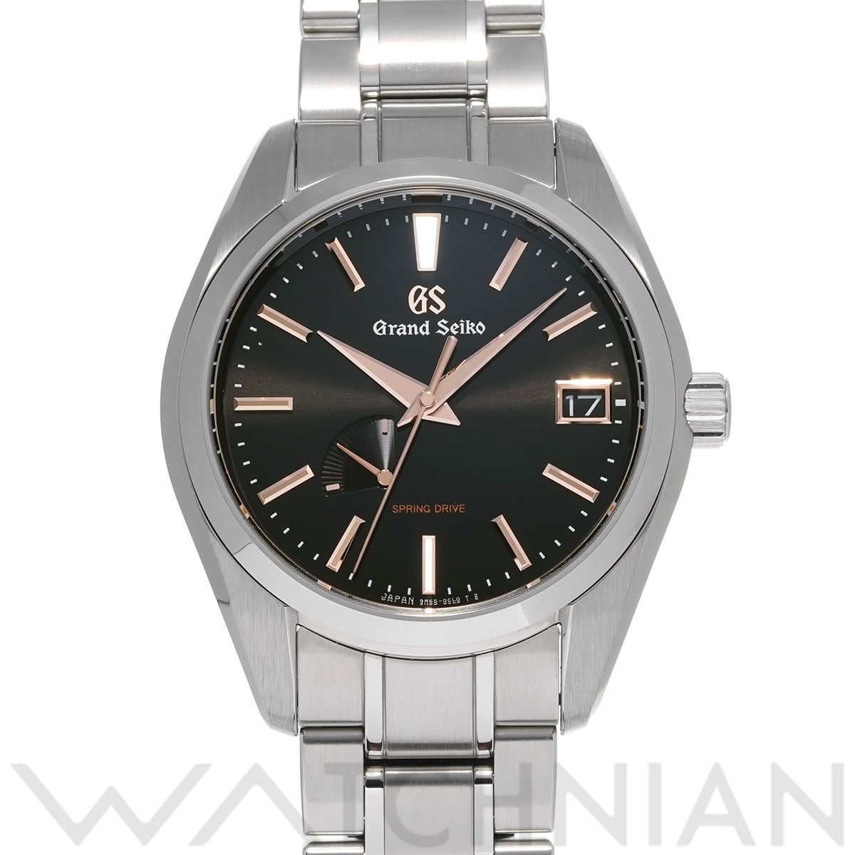 グランドセイコー ヘリテージコレクション スプリングドライブ SBGA401 ブラック メンズ 時計 【中古】【wristwatch】