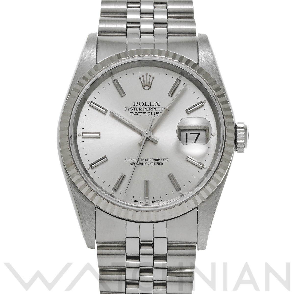 ロレックス デイトジャスト 16234 シルバー メンズ 時計 【中古】【wristwatch】