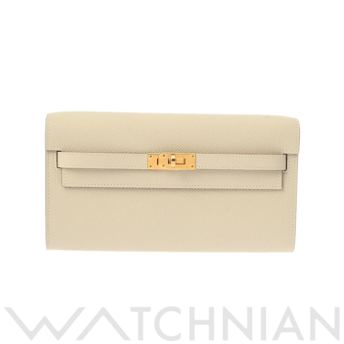 エルメス ケリーウォレットロング トゥーゴー クレ/ゴールド金具 ヴォーエプソン レディース 財布 【新品】【purse】