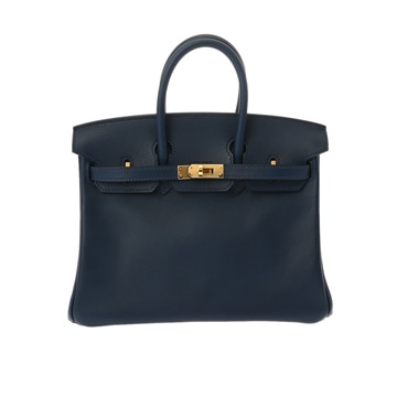 エルメス バーキン 25 ディープブルー ヴォースイフト レディース バッグ 【中古】【bag】