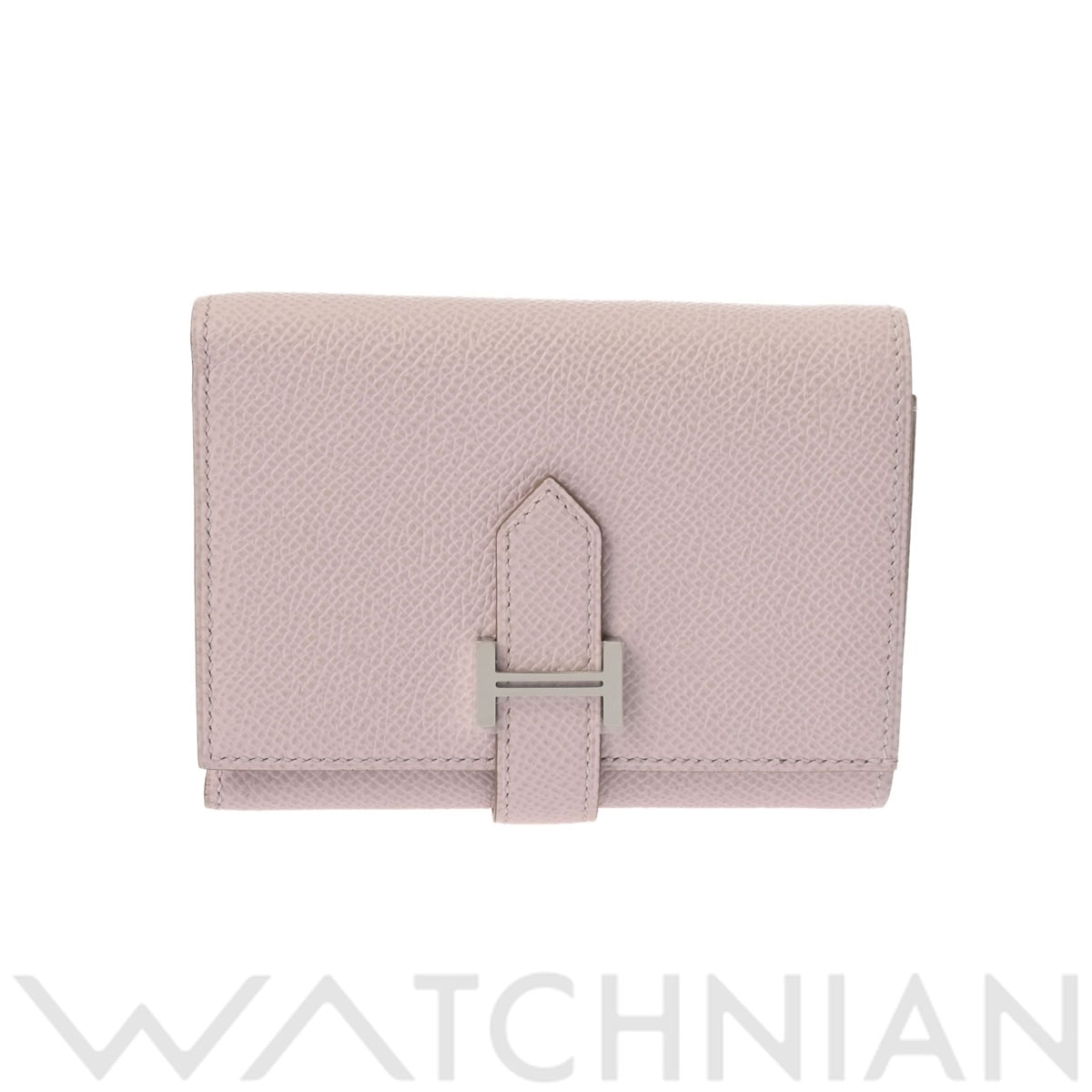 エルメス ベアン コンビネ モーヴペール/パラジウム金具 ヴォーエプソン レディース 財布 【未使用】【purse】