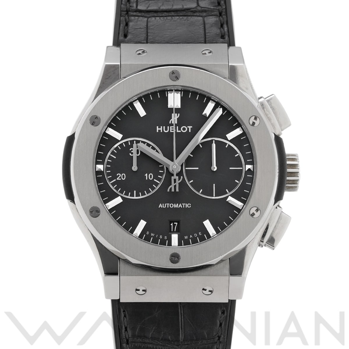 ウブロ クラシックフュージョン チタニウム クロノグラフ 521.NX.1171.LR マットブラック メンズ 時計 【中古】【wristwatch】