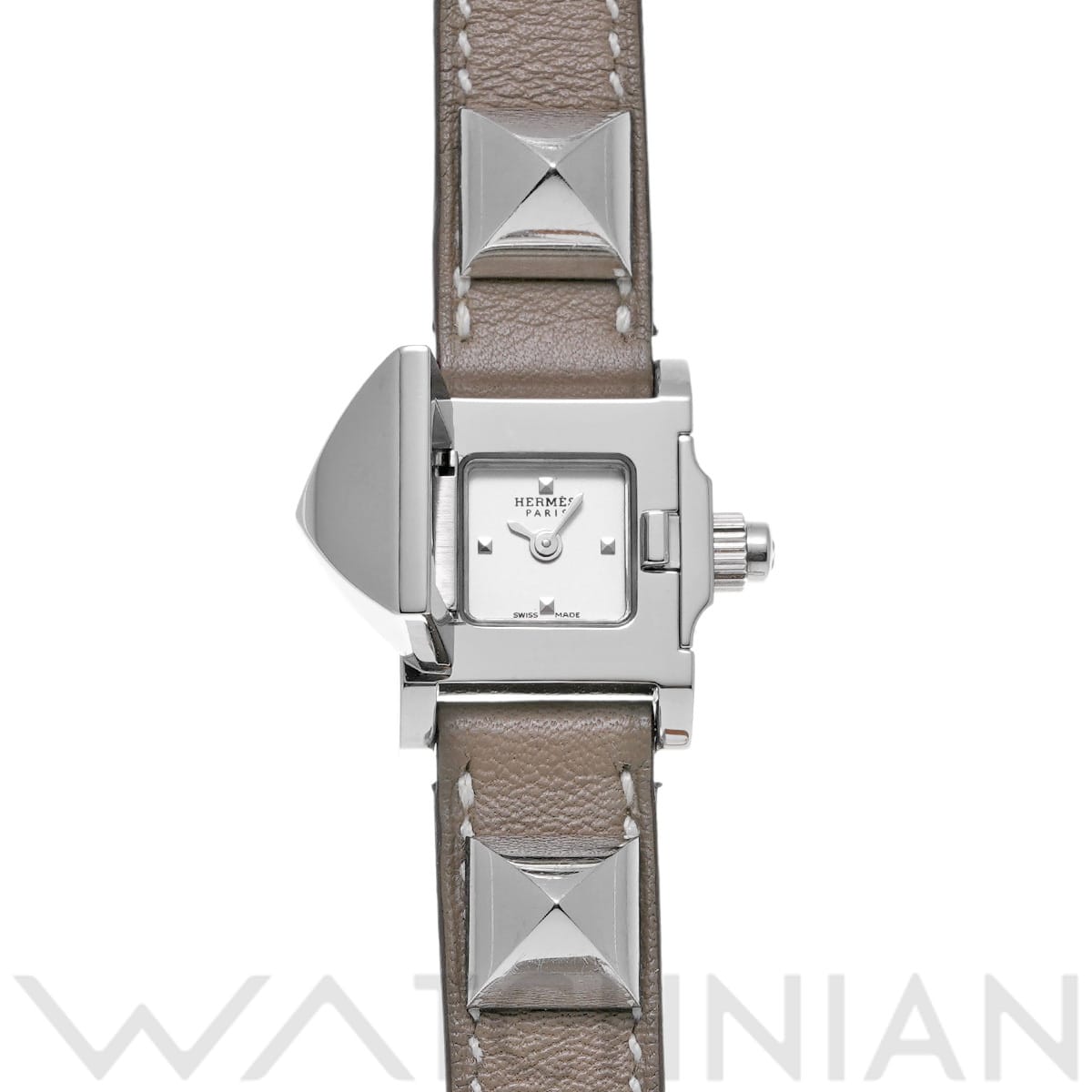 エルメス メドール ME2.110 シルバー レディース 時計 【中古】【wristwatch】