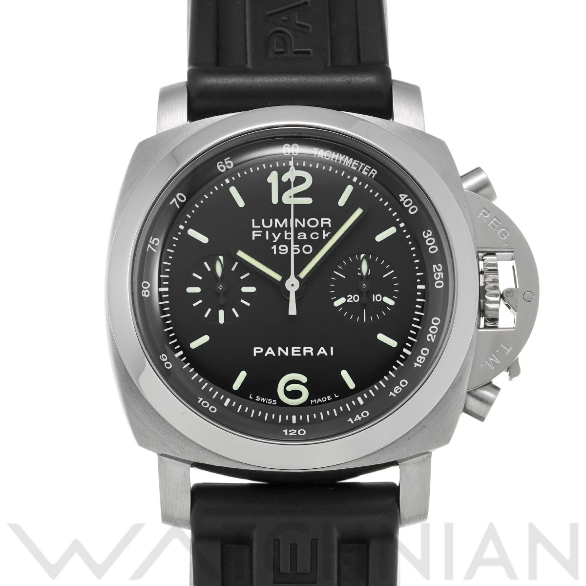 パネライ ルミノール 1950 クロノ フライバック PAM00212 ブラック メンズ 時計 【中古】【wristwatch】