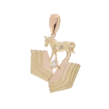 AKコレクション 馬モチーフ ペンダントトップ ゴールド K18イエローゴールド YG レディース ジュエリー 【中古】【jewelry】