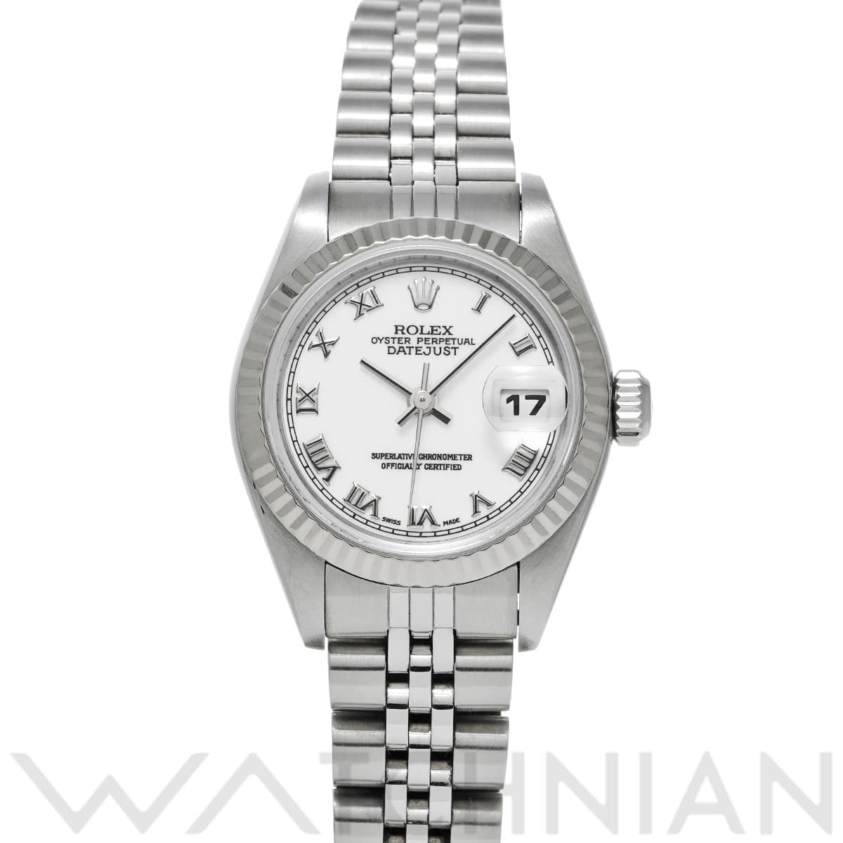 ロレックス デイトジャスト 79174 ホワイト レディース 時計 【中古】【wristwatch】