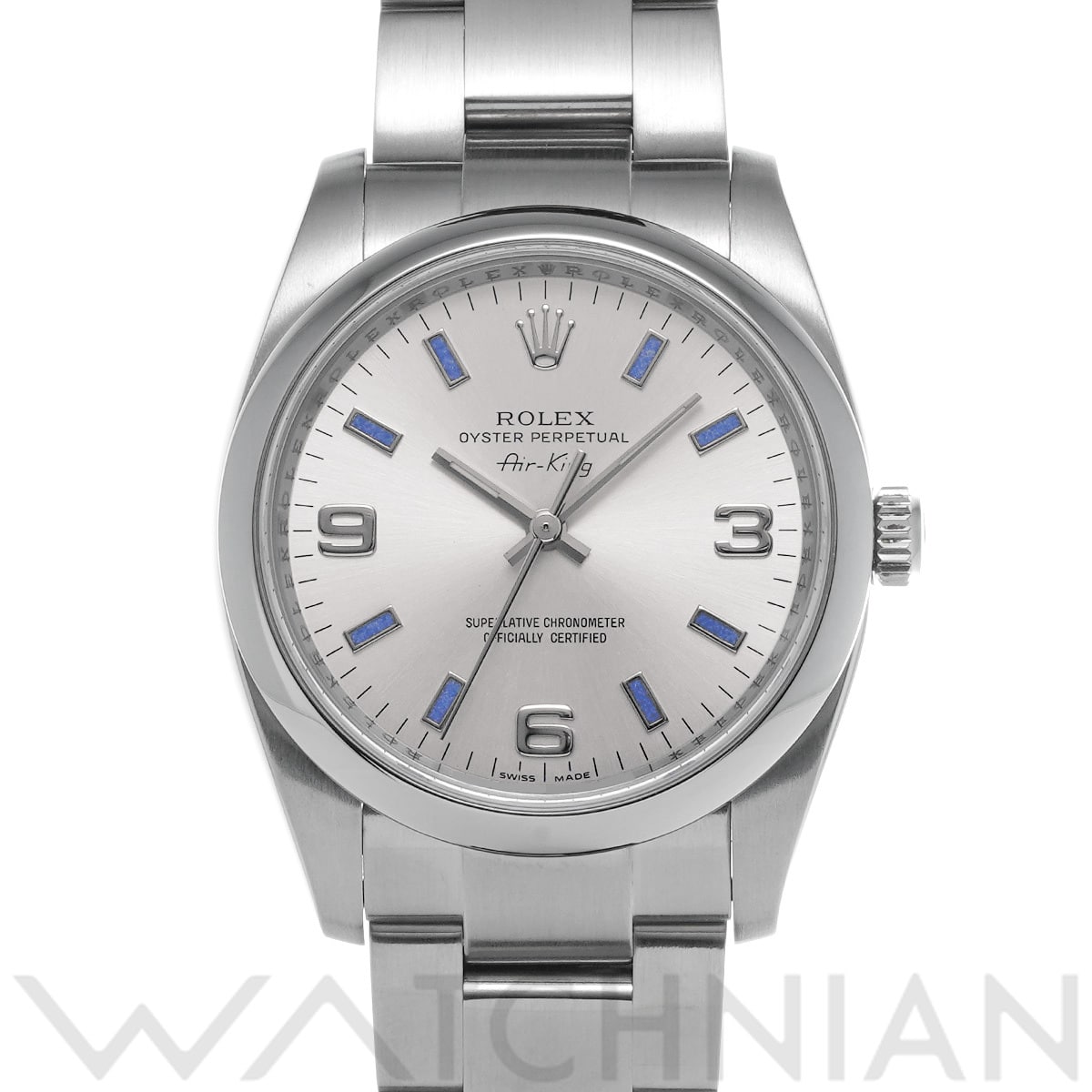 ロレックス エアキング 114200 シルバー メンズ 時計 【中古】【wristwatch】