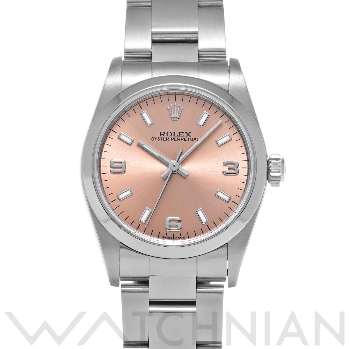 ロレックス オイスターパーペチュアル 77080 ピンク ユニセックス 時計 【中古】【wristwatch】