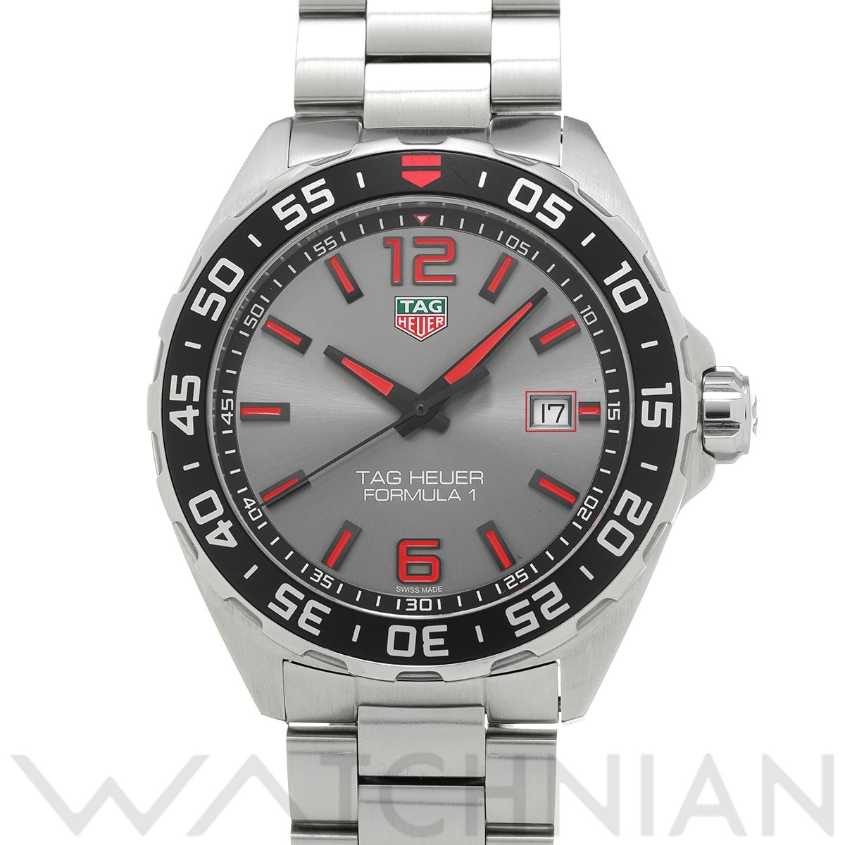 タグ ホイヤー フォーミュラ1 クォーツ WAZ1018.BA0842 グレー メンズ 時計 【中古】【wristwatch】