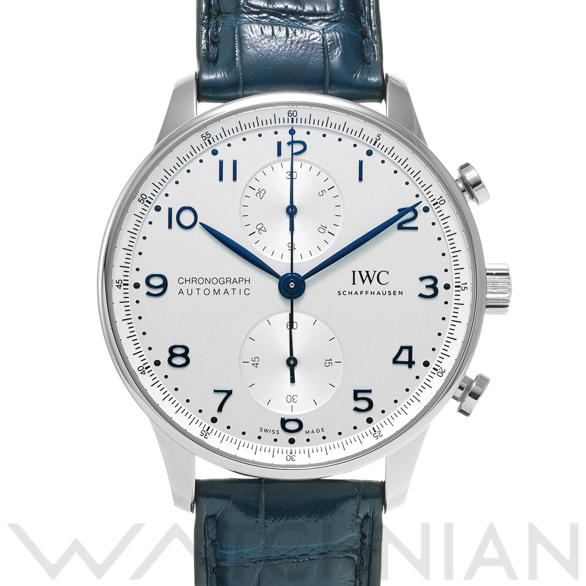 IWC ポルトギーゼ クロノグラフ IW371605 シルバー メンズ 時計 【中古】【wristwatch】