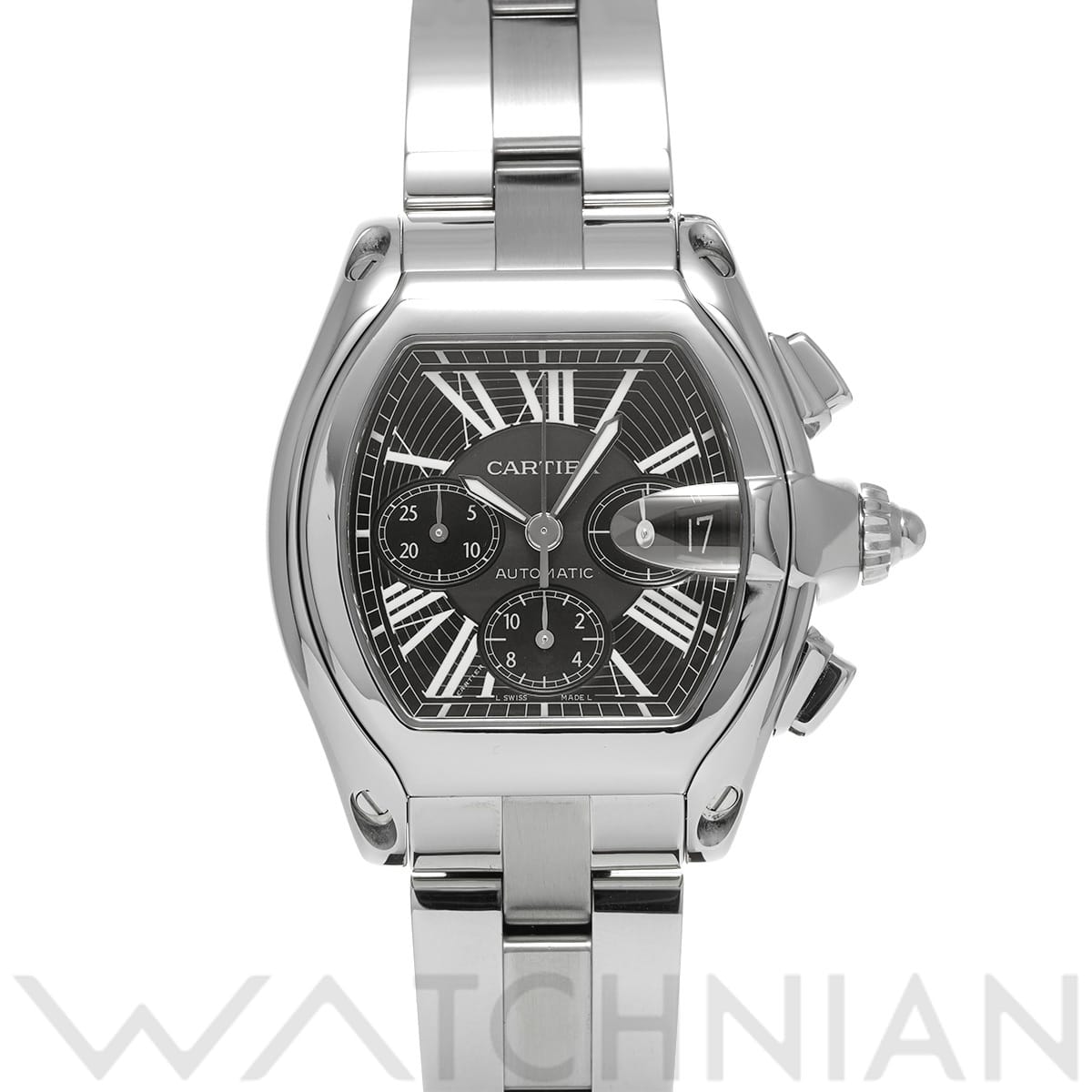 カルティエ ロードスター クロノグラフ W62020X6 ブラック メンズ 時計 【中古】【wristwatch】