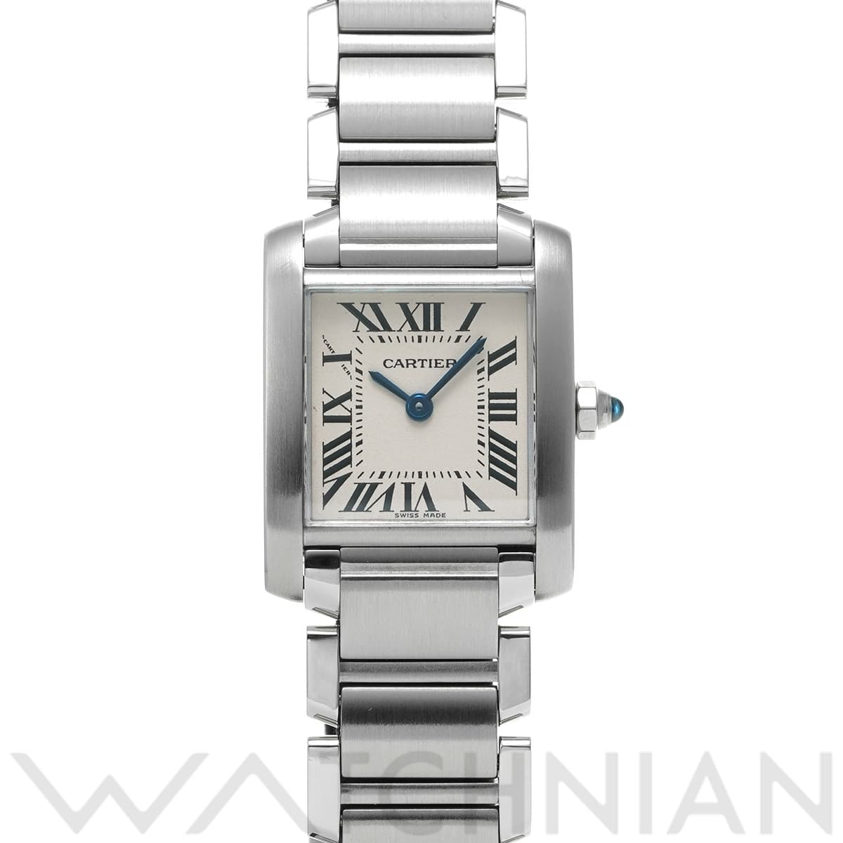 カルティエ タンクフランセーズ SM W51008Q3 ホワイト レディース 時計 【中古】【wristwatch】