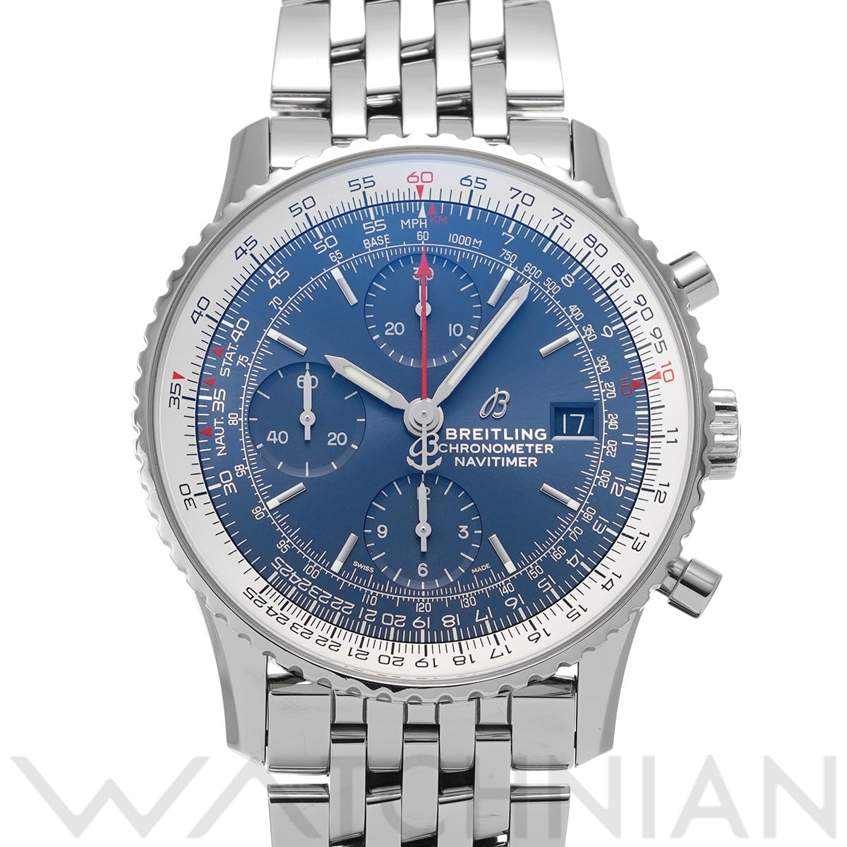 ブライトリング ナビタイマー 1 クロノグラフ 41 A13324121C1A1 ブルー メンズ 時計 【中古】【wristwatch】