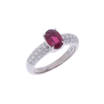 タサキ ルビーリング シルバー Pt900プラチナ レディース ジュエリー 【中古】【jewelry】