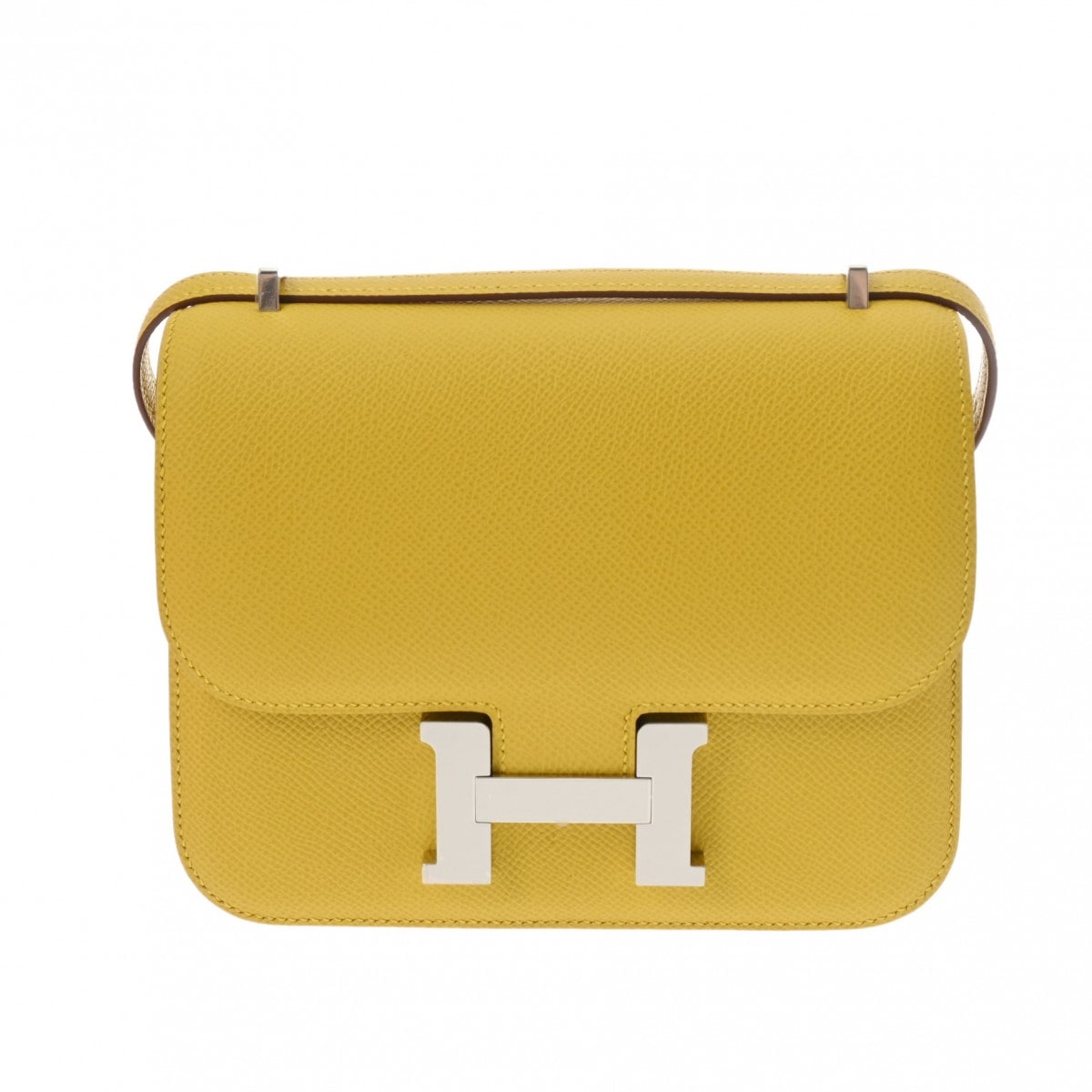 エルメス コンスタンス ミニ18 ミロワール ジョーヌ系 ヴォーエプソン レディース バッグ 【中古】【bag】