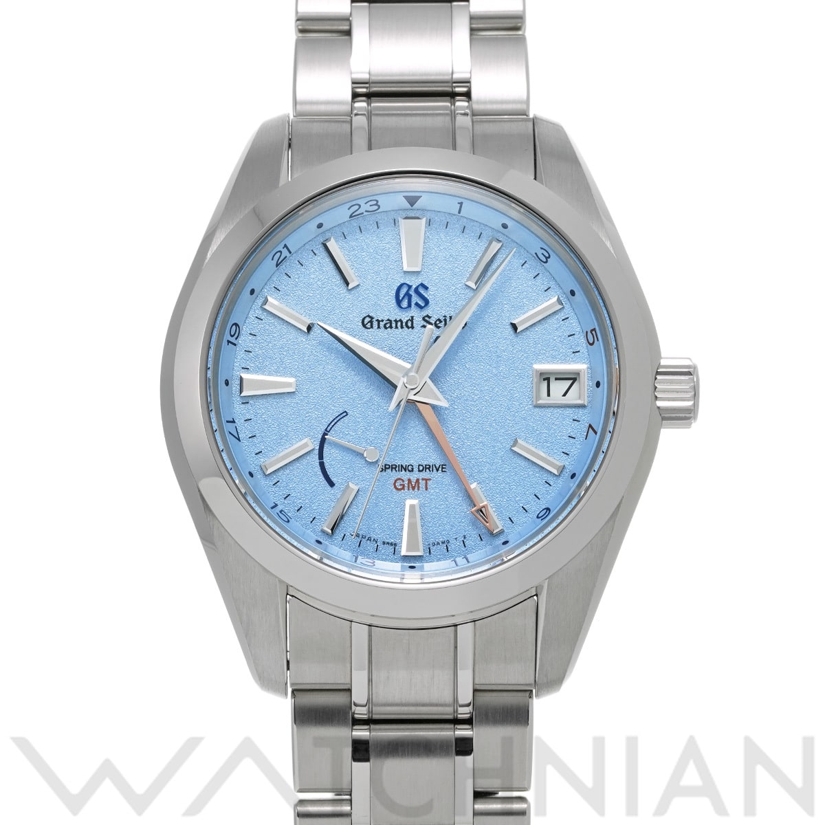 グランドセイコー ヘリテージコレクション スプリングドライブ GMT SBGE289 スカイブルー メンズ 時計 【中古】【wristwatch】