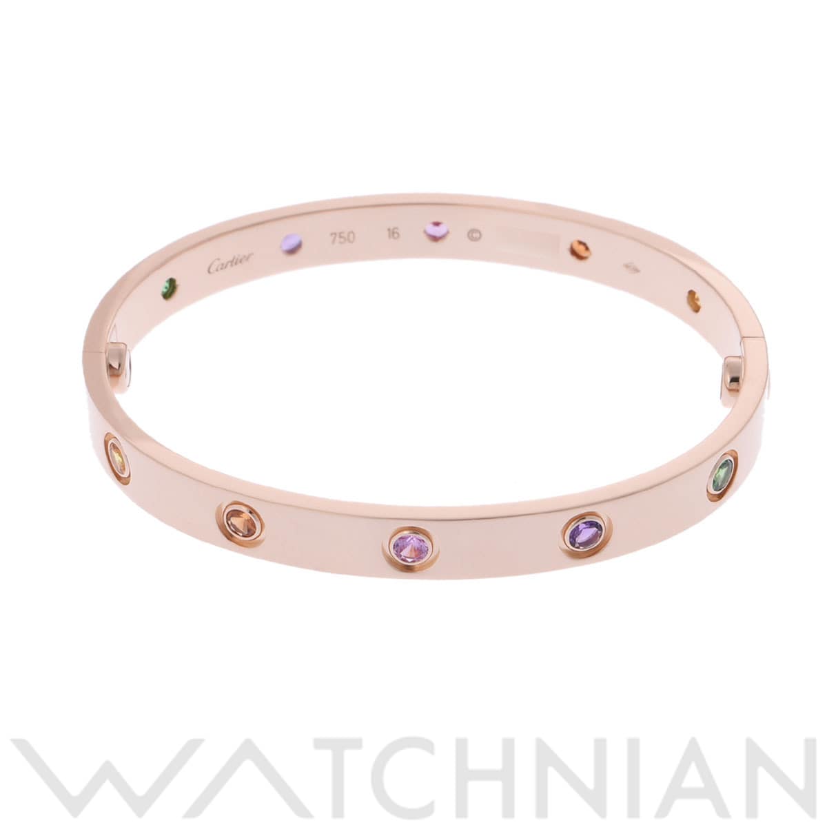 カルティエ ラブブレスレット #16 マルチカラー ゴールド K18ピンクゴールド PG レディース ジュエリー 【中古】【jewelry】