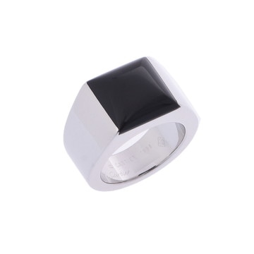 カルティエ タンクリング LM #51 シルバー K18ホワイトゴールド WG レディース ジュエリー 【中古】【jewelry】