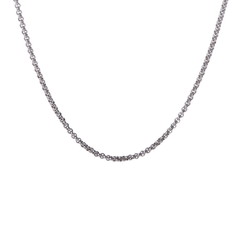 ショパール チェーンネックレス シルバー K18ホワイトゴールド WG レディース ジュエリー 【中古】【jewelry】