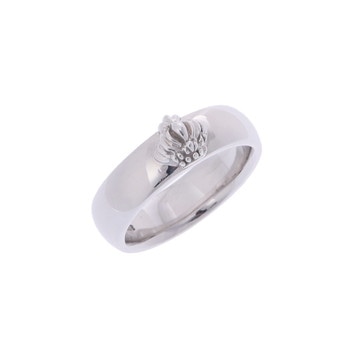ジャスティンデイビス クラウンリング シルバー K18ホワイトゴールド WG レディース ジュエリー 【中古】【jewelry】