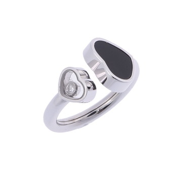 ショパール ハッピーハートリング シルバー K18ホワイトゴールド WG レディース ジュエリー 【中古】【jewelry】
