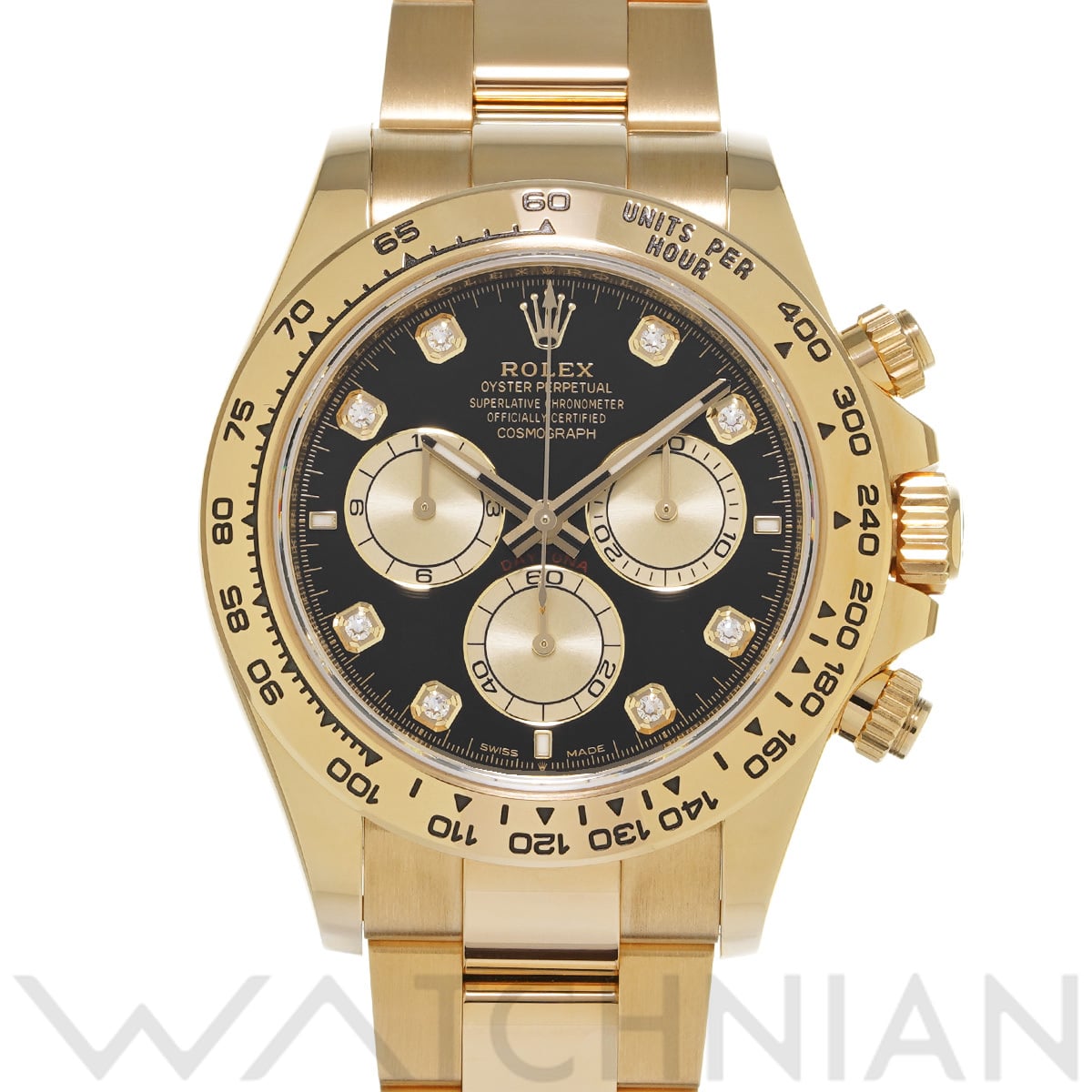 ロレックス コスモグラフ デイトナ 126508G ブラック/シャンパン/ダイヤモンド メンズ 時計 【中古】【wristwatch】