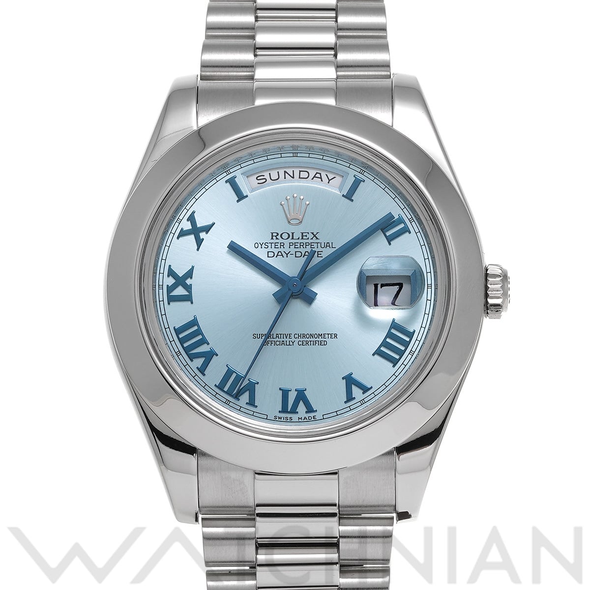 ロレックス デイデイト II 218206 アイスブルー メンズ 時計 【中古】【wristwatch】
