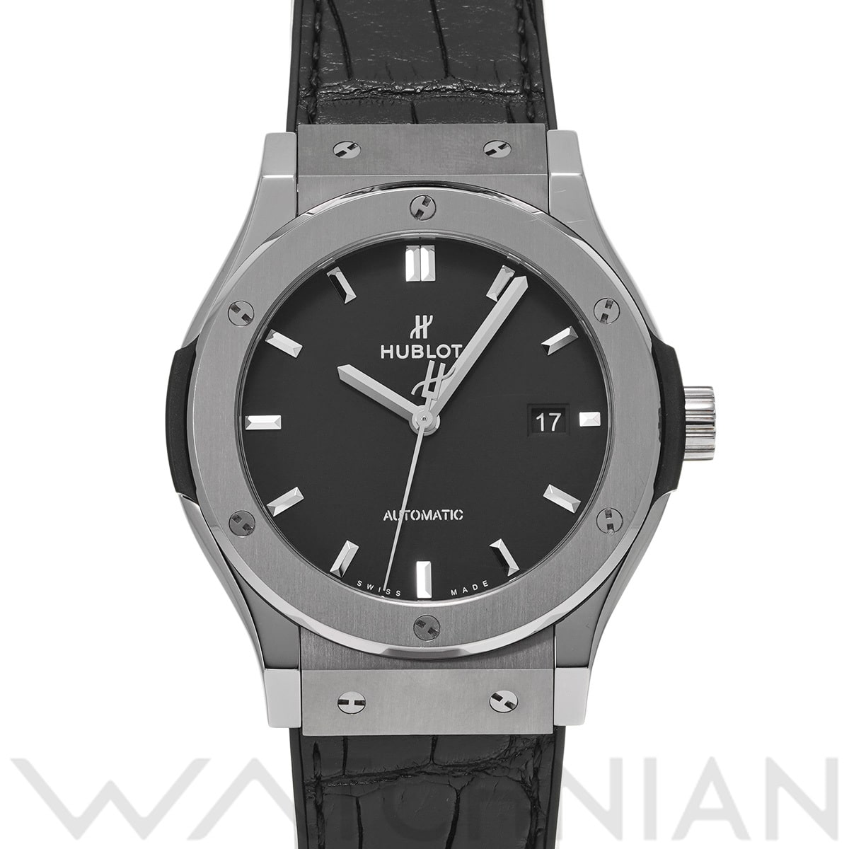 ウブロ クラシックフュージョン チタニウム 542.NX.1171.LR マットブラック メンズ 時計 【中古】【wristwatch】