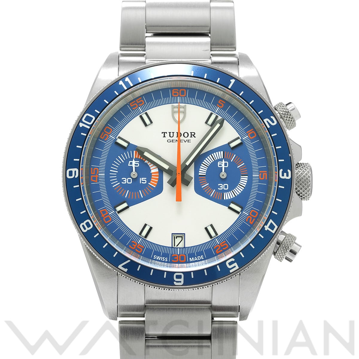 チューダー / チュードル ヘリテージ クロノ 70330B オパライン/ブルー メンズ 時計 【中古】【wristwatch】