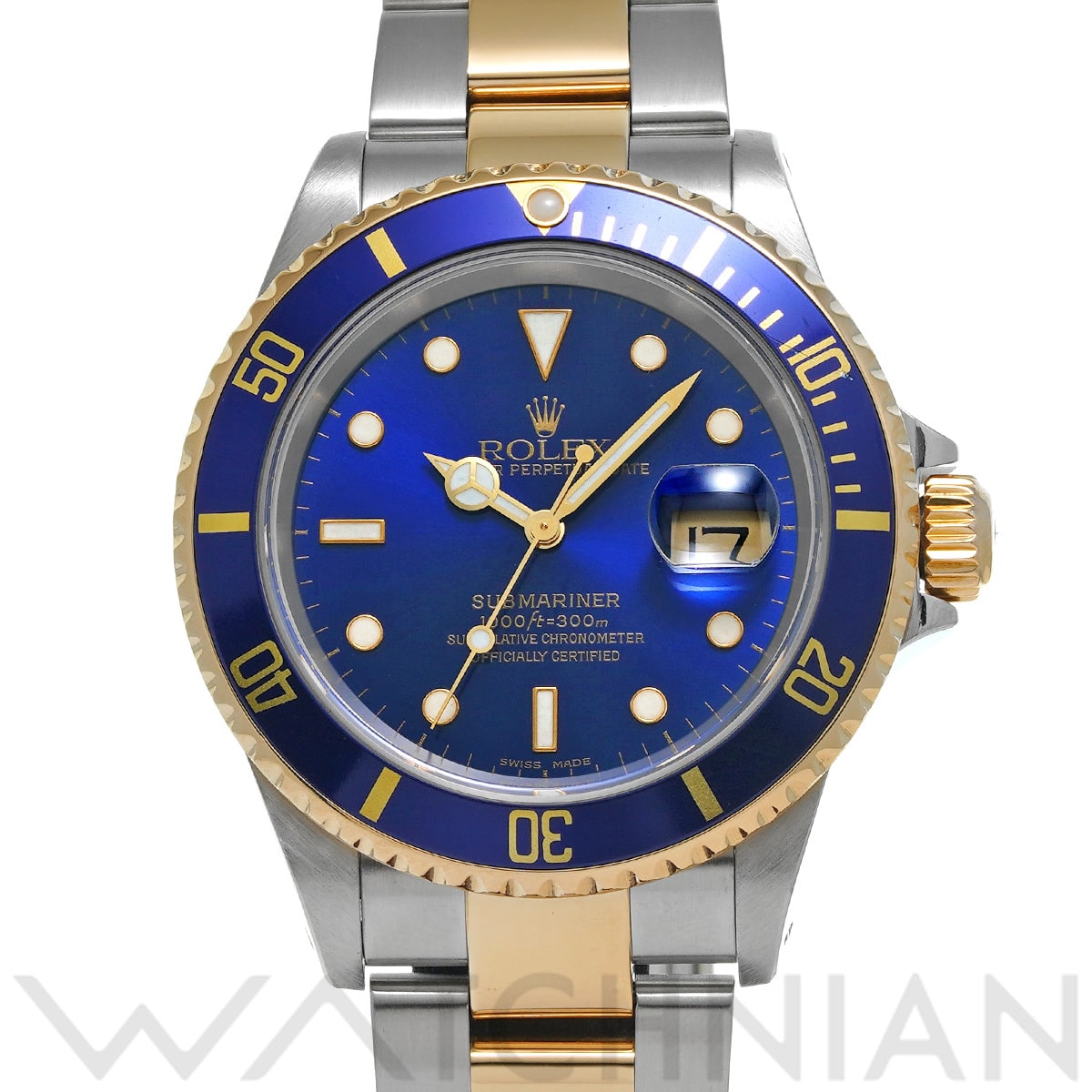ロレックス サブマリーナ デイト 16613 ブルー メンズ 時計 【中古】【wristwatch】