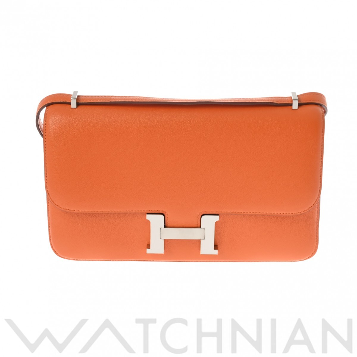 エルメス コンスタンス エラン オレンジ エバーカラー レディース バッグ 【中古】【bag】