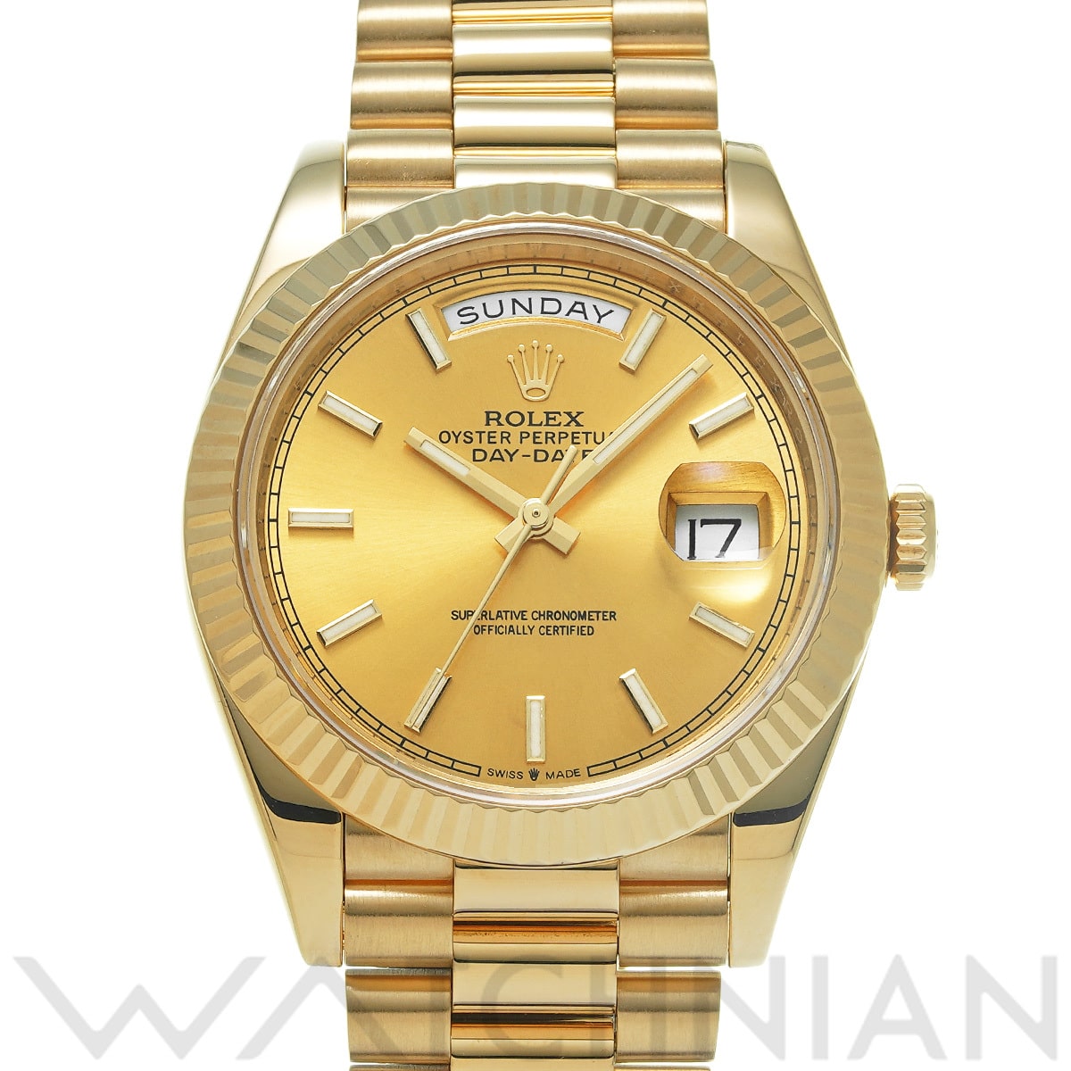 ロレックス デイデイト 40 228238 シャンパン メンズ 時計 【中古】【wristwatch】