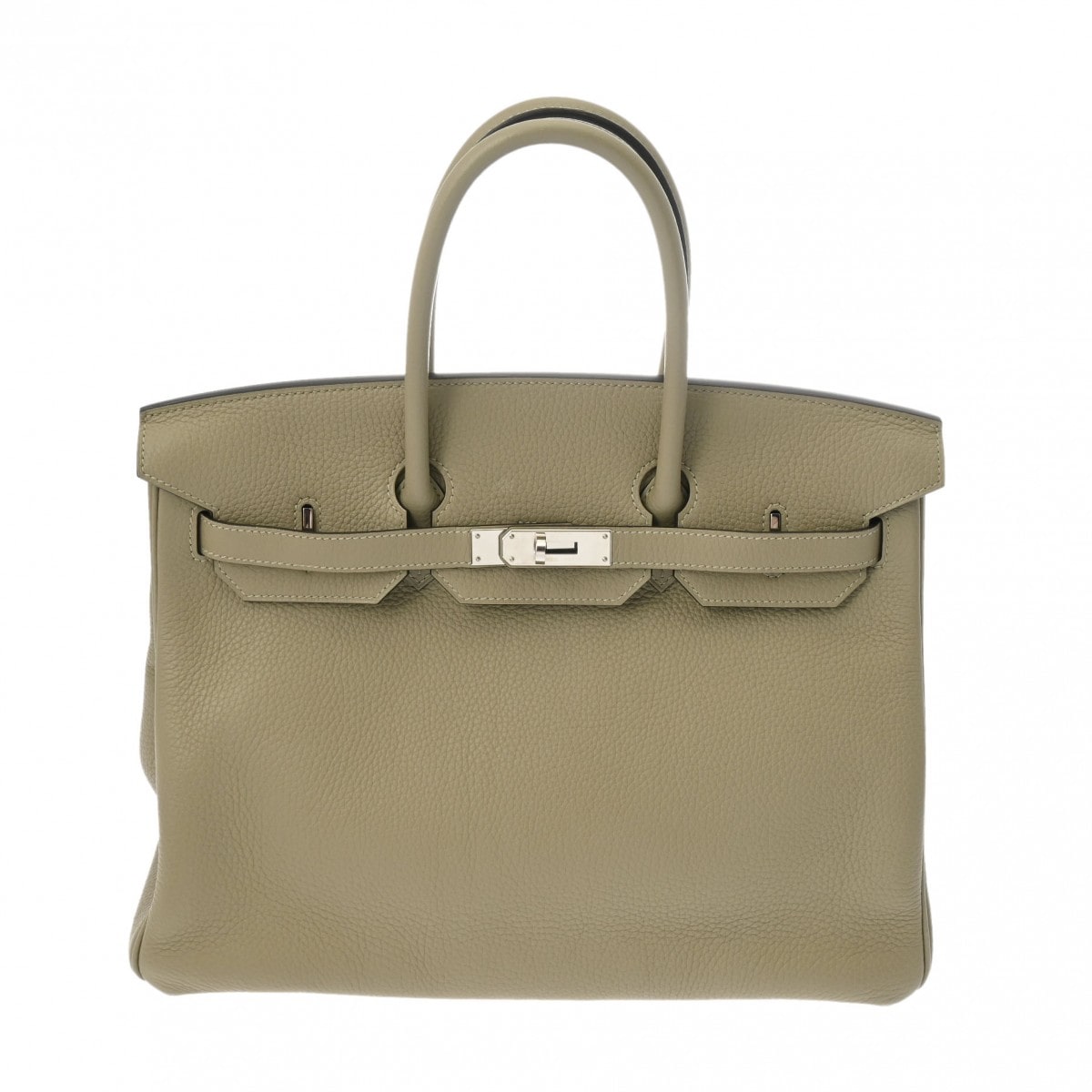 エルメス バーキン 35 セージ/パラジウム金具 トリヨンクレマンス ユニセックス バッグ 【中古】【bag】