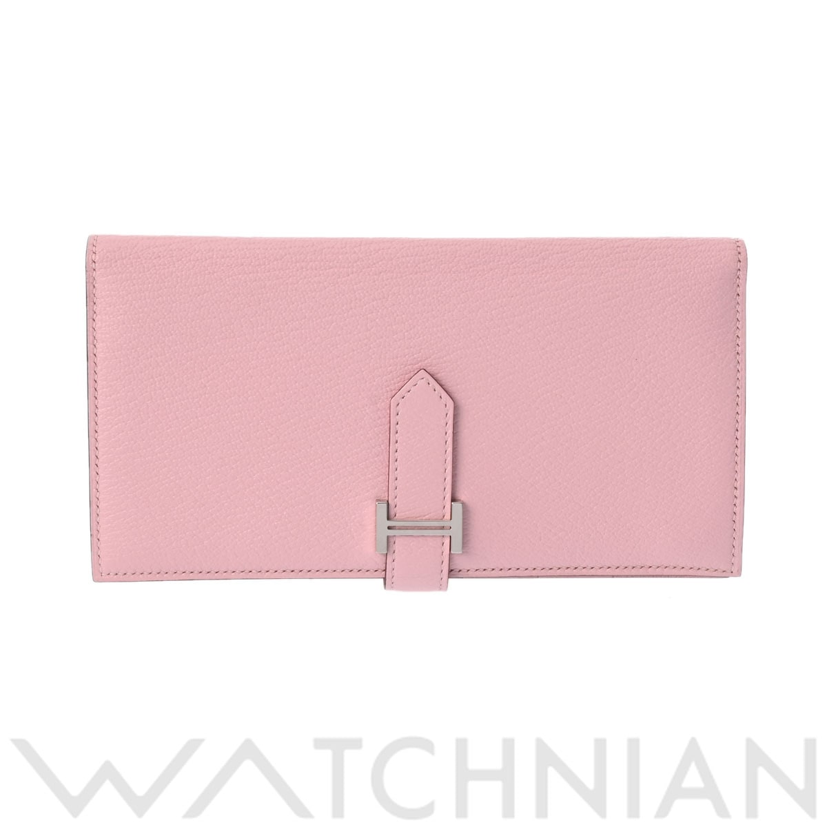 エルメス ベアン スフレ ローズサクラ シェーブル ユニセックス 財布 【中古】【purse】