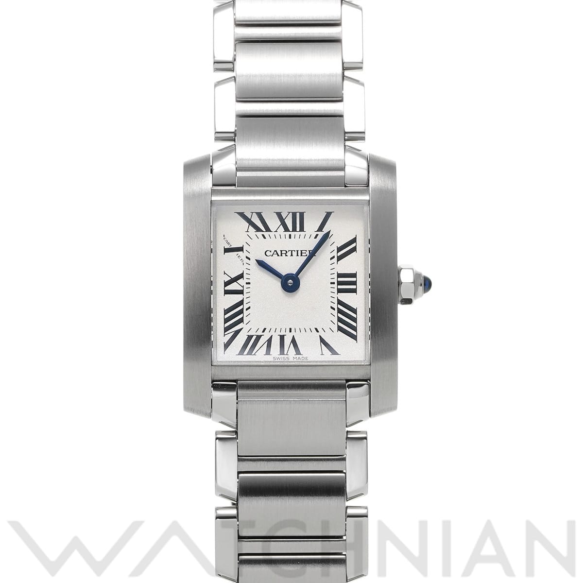 カルティエ タンクフランセーズ SM W51008Q3 シルバー レディース 時計 【中古】【wristwatch】