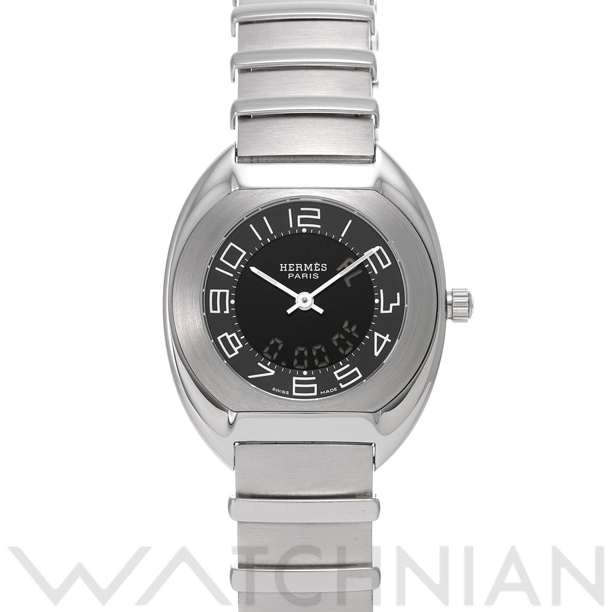 エルメス エスパス ES1.210 ブラック レディース 時計 【中古】【wristwatch】