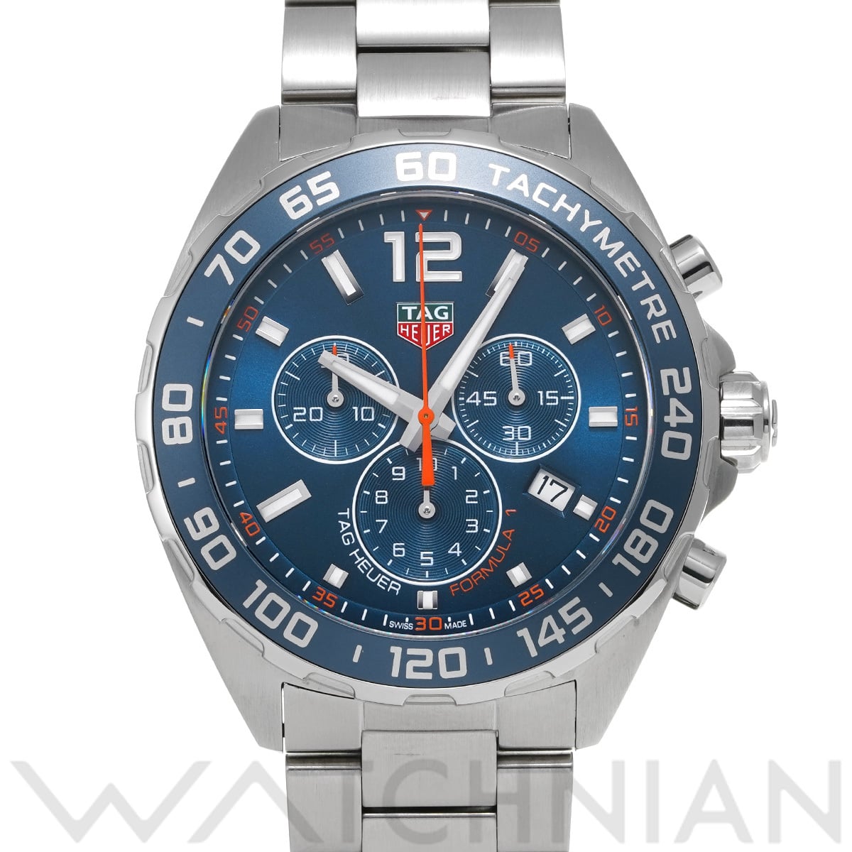 タグ ホイヤー フォーミュラ1 クォーツ クロノグラフ CAZ1014.BA0842 ブルー メンズ 時計 【中古】【wristwatch】