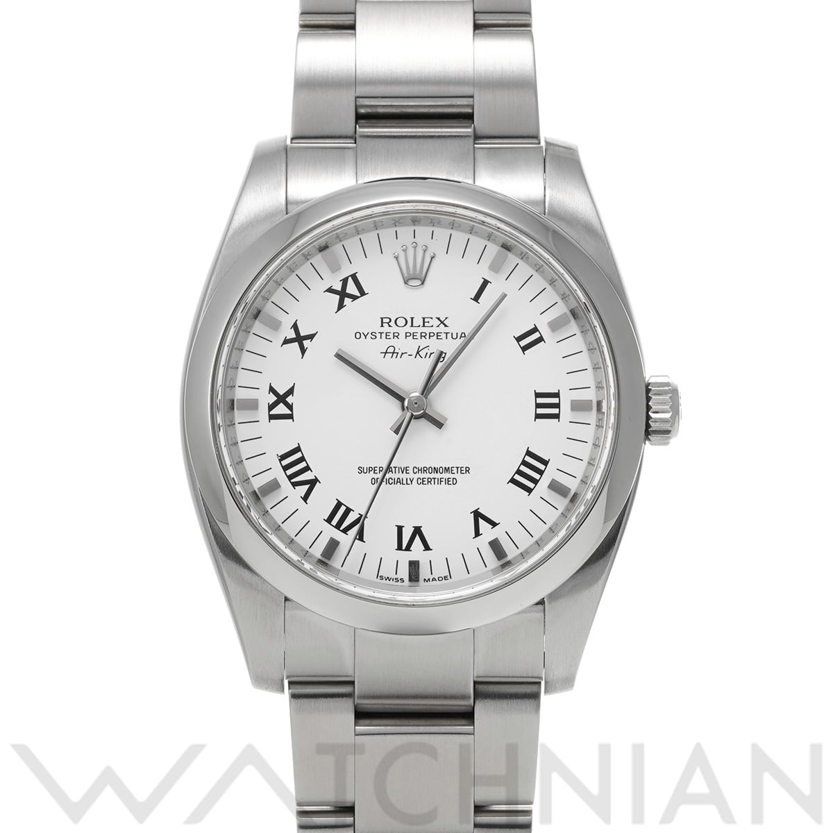 ロレックス エアキング 114200 ホワイト メンズ 時計 【中古】【wristwatch】