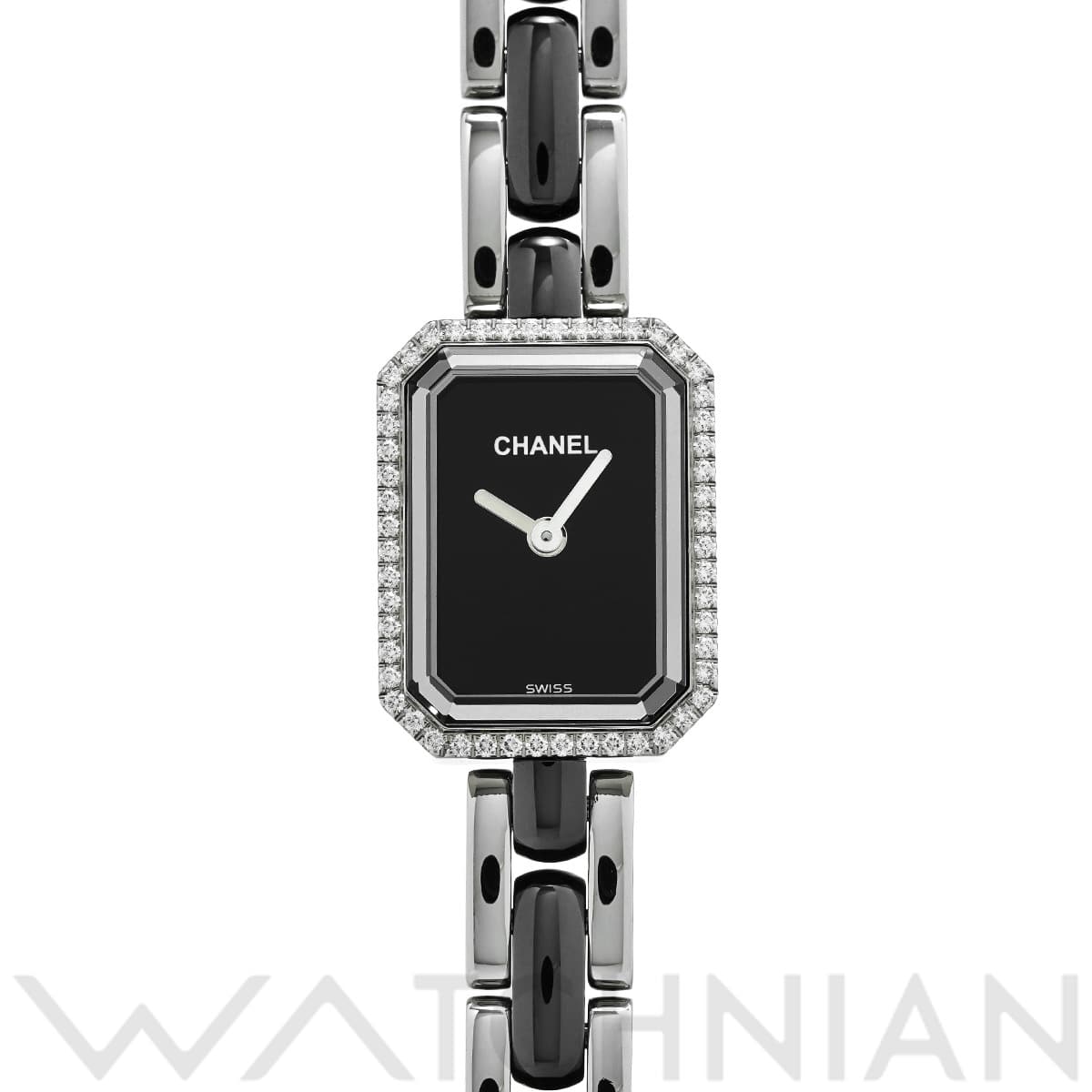シャネル プルミエール セラミック H2163 ブラックラッカー レディース 時計 【中古】【wristwatch】