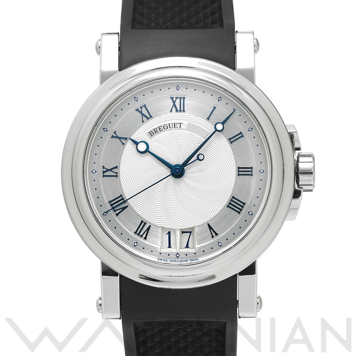 ブレゲ マリーン II ラージデイト 5817ST/12/5V8 シルバー メンズ 時計 【中古】【wristwatch】