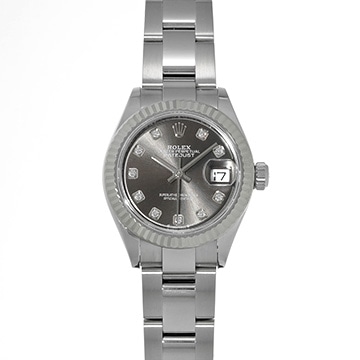 ロレックス レディ デイトジャスト 28 279174G ダークグレー/ダイヤモンド レディース 時計 【中古】【wristwatch】
