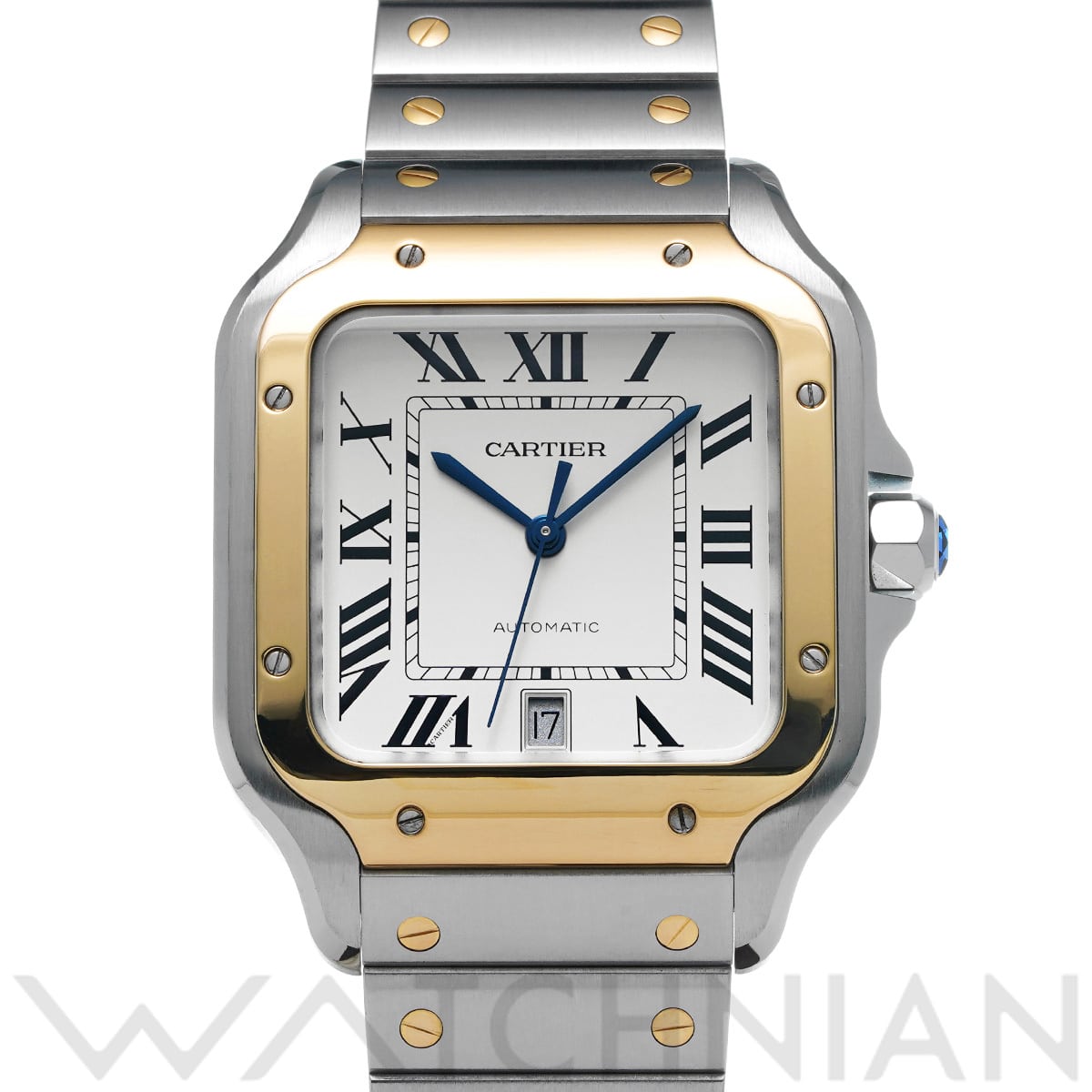 カルティエ サントス ドゥ カルティエ LM W2SA0009 シルバー メンズ 時計 【中古】【wristwatch】
