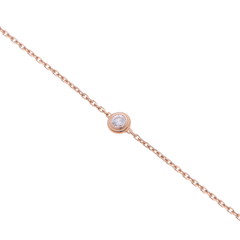 カルティエ ダムールブレスレット XS ゴールド K18ピンクゴールド PG レディース ジュエリー 【中古】【jewelry】