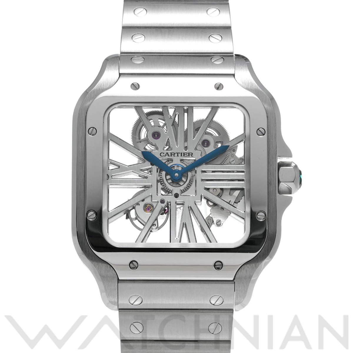 カルティエ サントス ドゥ カルティエ スケルトン LM WHSA0007 スケルトン メンズ 時計 【中古】【wristwatch】