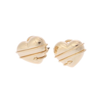 ティファニー ハート&アロー イヤリング ゴールド K18イエローゴールド YG レディース ジュエリー 【中古】【jewelry】