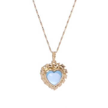 イヴ サンローラン ハートネックレス K18イエローゴールド YG レディース ジュエリー 【中古】【jewelry】