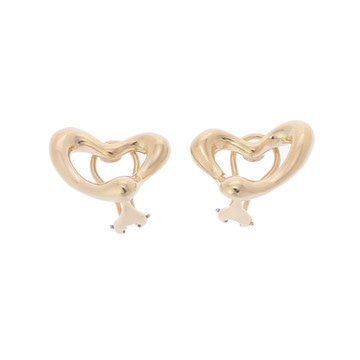 ティファニー オープンハート イヤリング ゴールド K18イエローゴールド YG レディース ジュエリー 【中古】【jewelry】