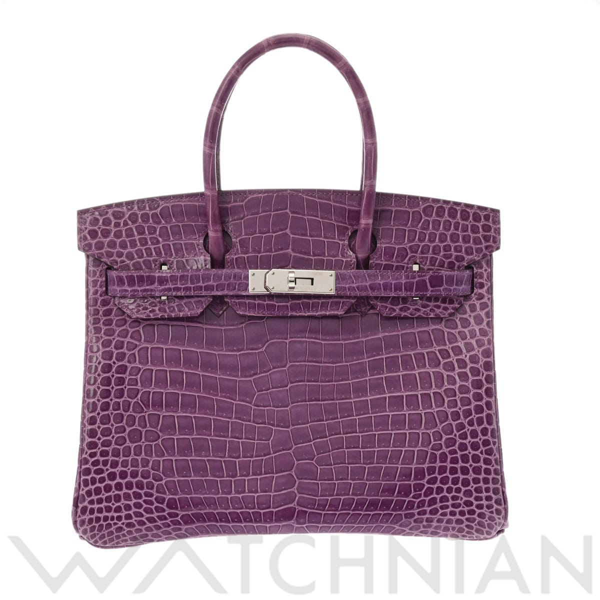 エルメス バーキン 30 ヴィオレ ポロサスリセ レディース バッグ 【中古】【bag】